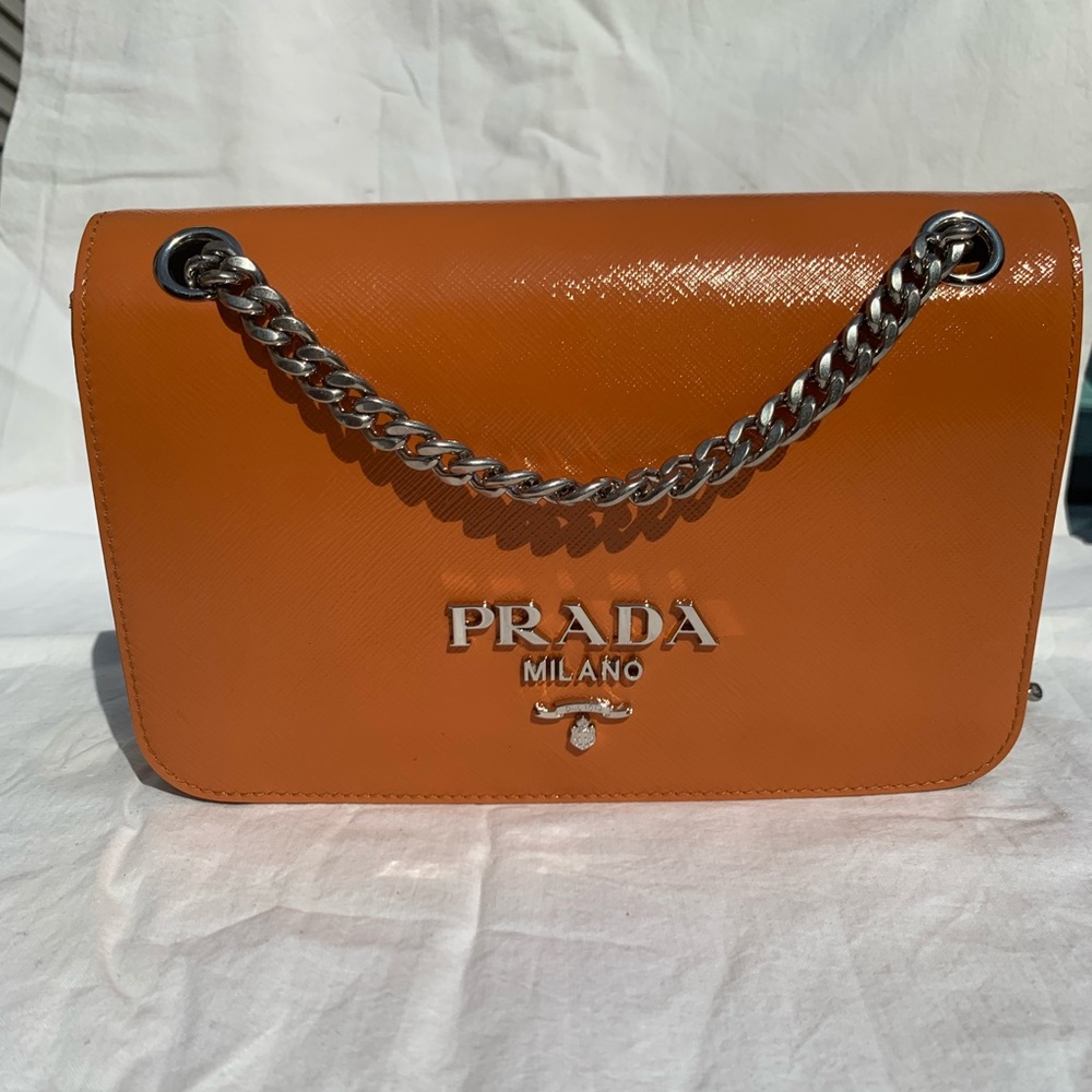 Prada Saffiano Leather Shoulder Bag!! WORN ONCE!!!